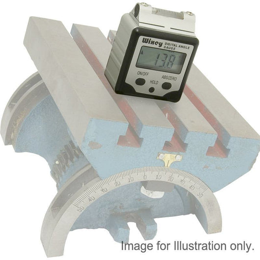 wixey digital angle gauge with hold function and level bubble