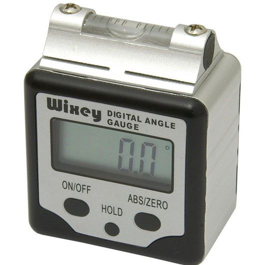 wixey digital angle gauge with hold function and level bubble