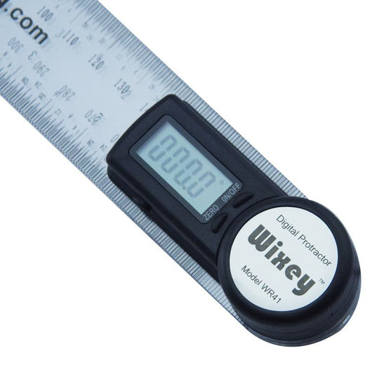 wixey 200mm 8 digital angle protractor with clear plastic rule wr41