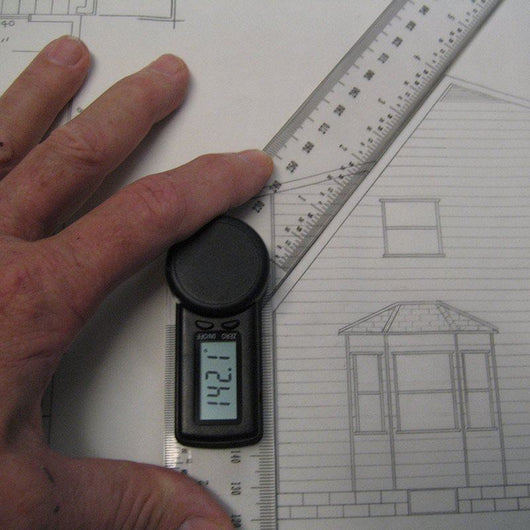 wixey 200mm 8 digital angle protractor with clear plastic rule wr41