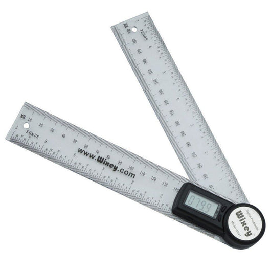 wixey 200mm 8 digital angle protractor with clear plastic rule wr41