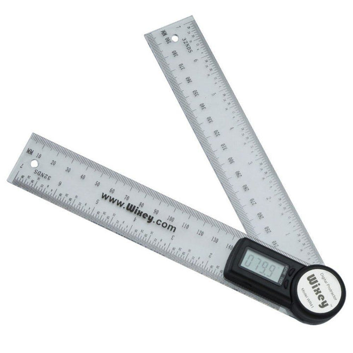 Wixey 200mm/ 8" Digital Angle Protractor with Clear Plastic Rule - WR41