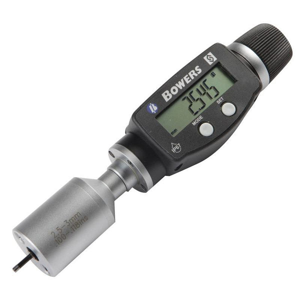 bowers xt3 digital 2 point bore gauge 2 5 3mm xtd2m